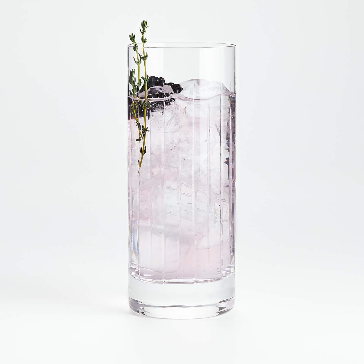 Vance 12-Oz. Cut-Glass Highball Glass + Reviews | Crate & Barrel | Crate & Barrel