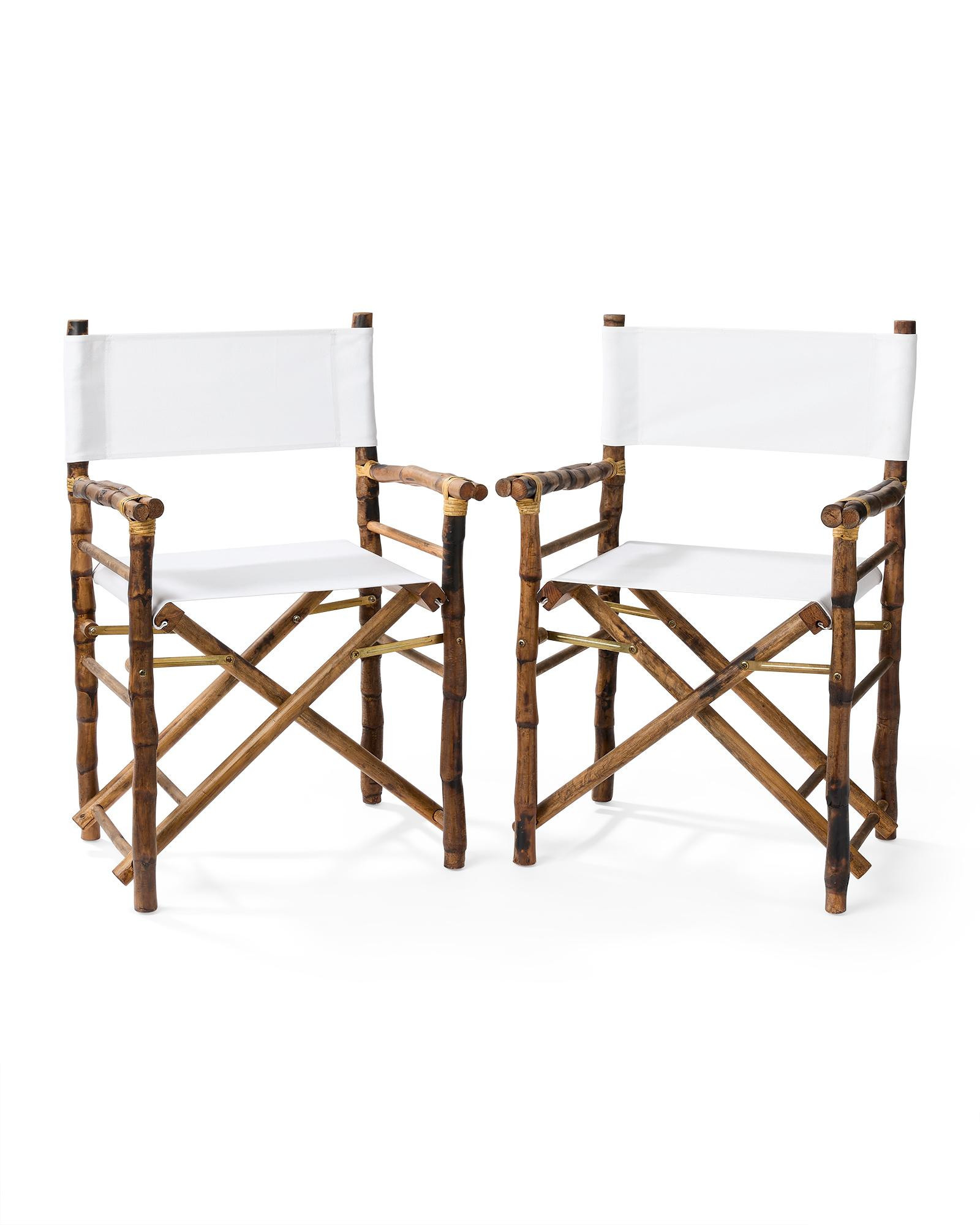 Bamboo Folding Directors Chairs - Set of 2 | Serena and Lily