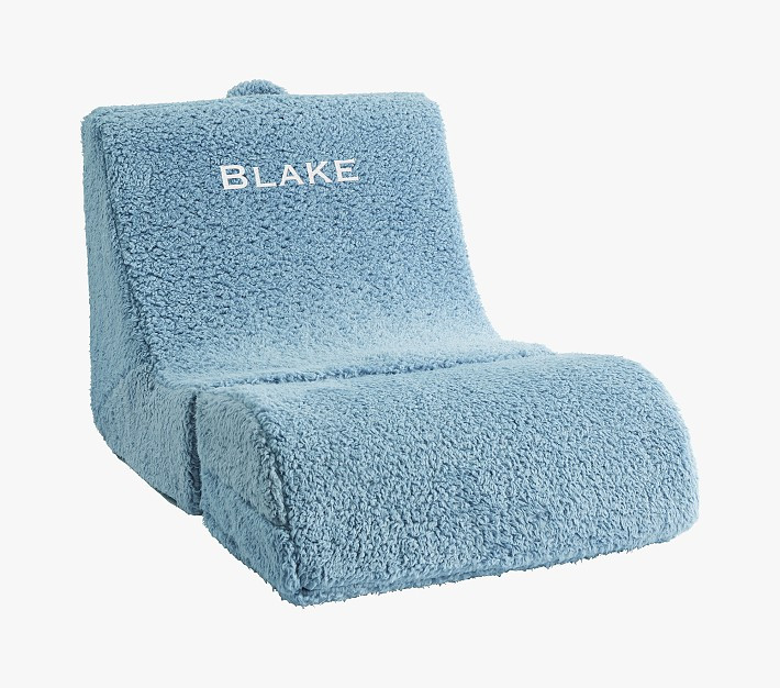 Anywhere Lounger, Light Blue Sherpa | Pottery Barn Kids