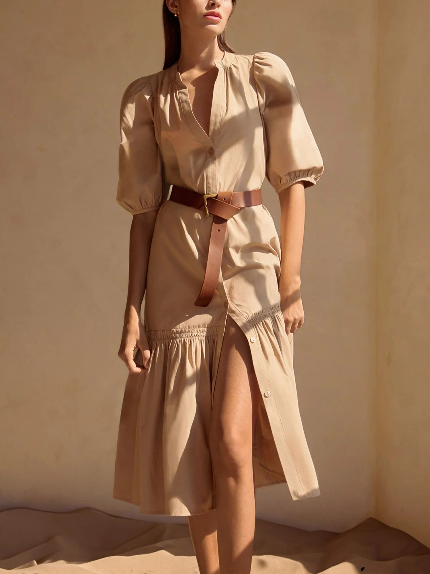 Brochu Walker | Women's Palma Dress in Sahara | Brochu Walker