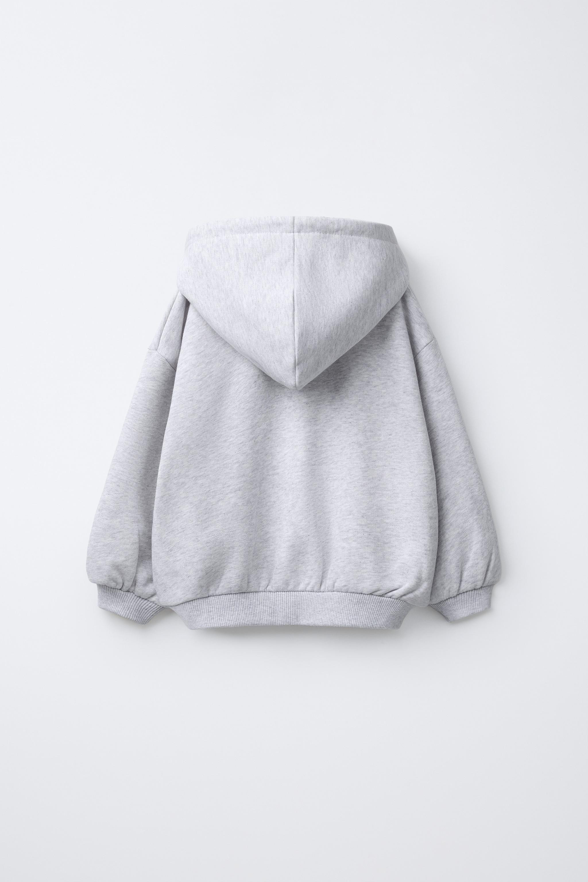 ZIPPER TEXT SWEATSHIRT | Zara US