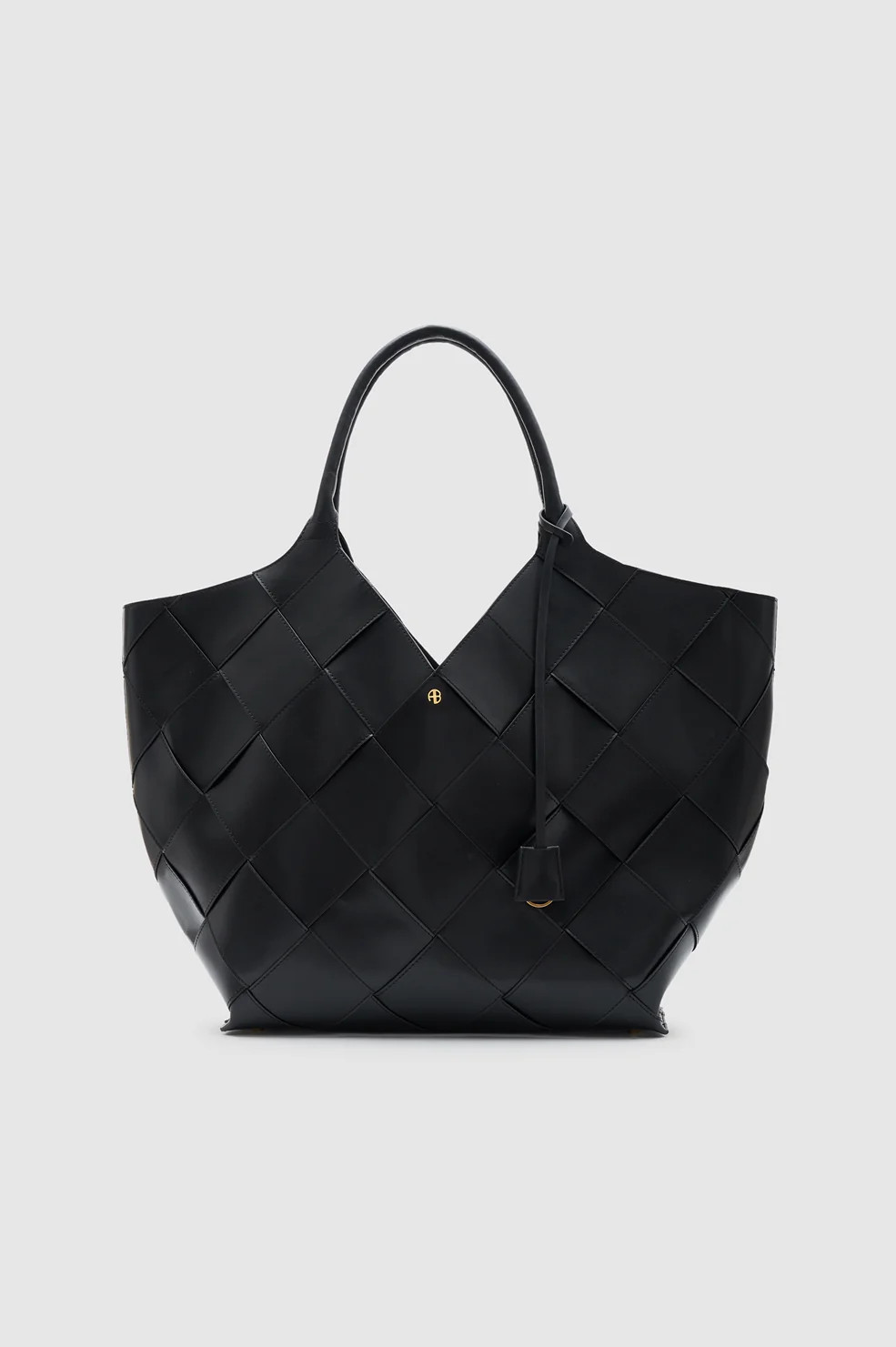 Lili Tote Braided Leather - Black | Anine Bing