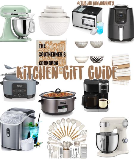 Kitchen gift guide! Shop all your kitchen appliance needs this Black Friday!! Kitchen aid mixer, crock pot, air fryer, coffee maker, ninja, ice maker, utensils, mixing bowls, dish towels, cookbooks!! 

#LTKGiftGuide #LTKHolidaySale #LTKCyberWeek