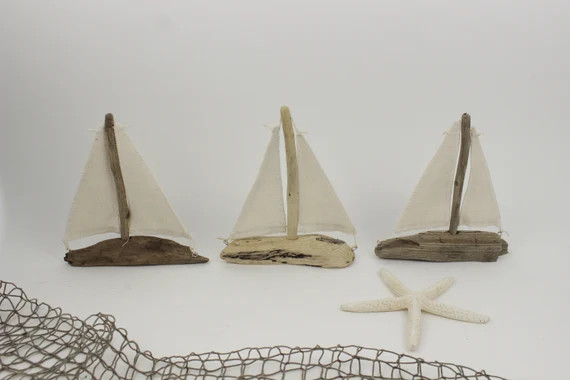 Driftwood Sailboat 8 Height Ivory Sails Driftwood | Etsy | Etsy (US)