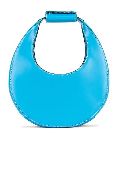 Staud Mini Moon Bag in Blue | FWRD 