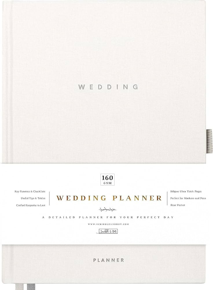 Award Winning Scribble & Dot® Wedding Planner Book and Organizer for the Bride | Tissue Wrapped ... | Amazon (US)