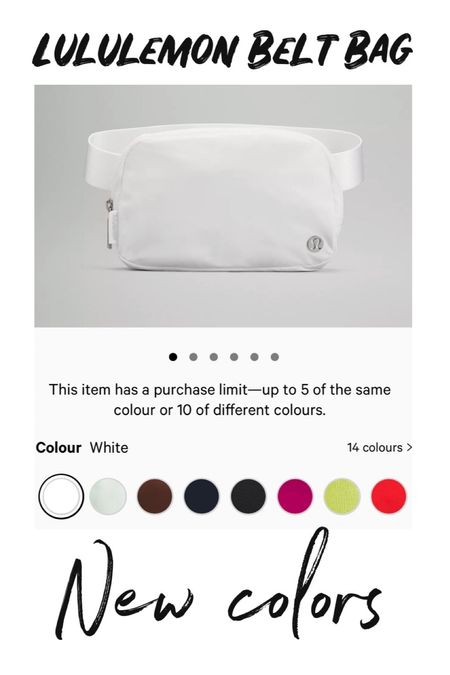 Lululemon belt bag new colors under $40

#LTKfit #LTKitbag #LTKunder50
