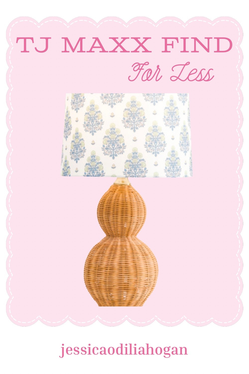 TJ Maxx find for less! Wicker lamp, grandmillennial style decor, blue decor, white decor, floral

#LTKSeasonal #LTKFindsUnder100 #LTKHome