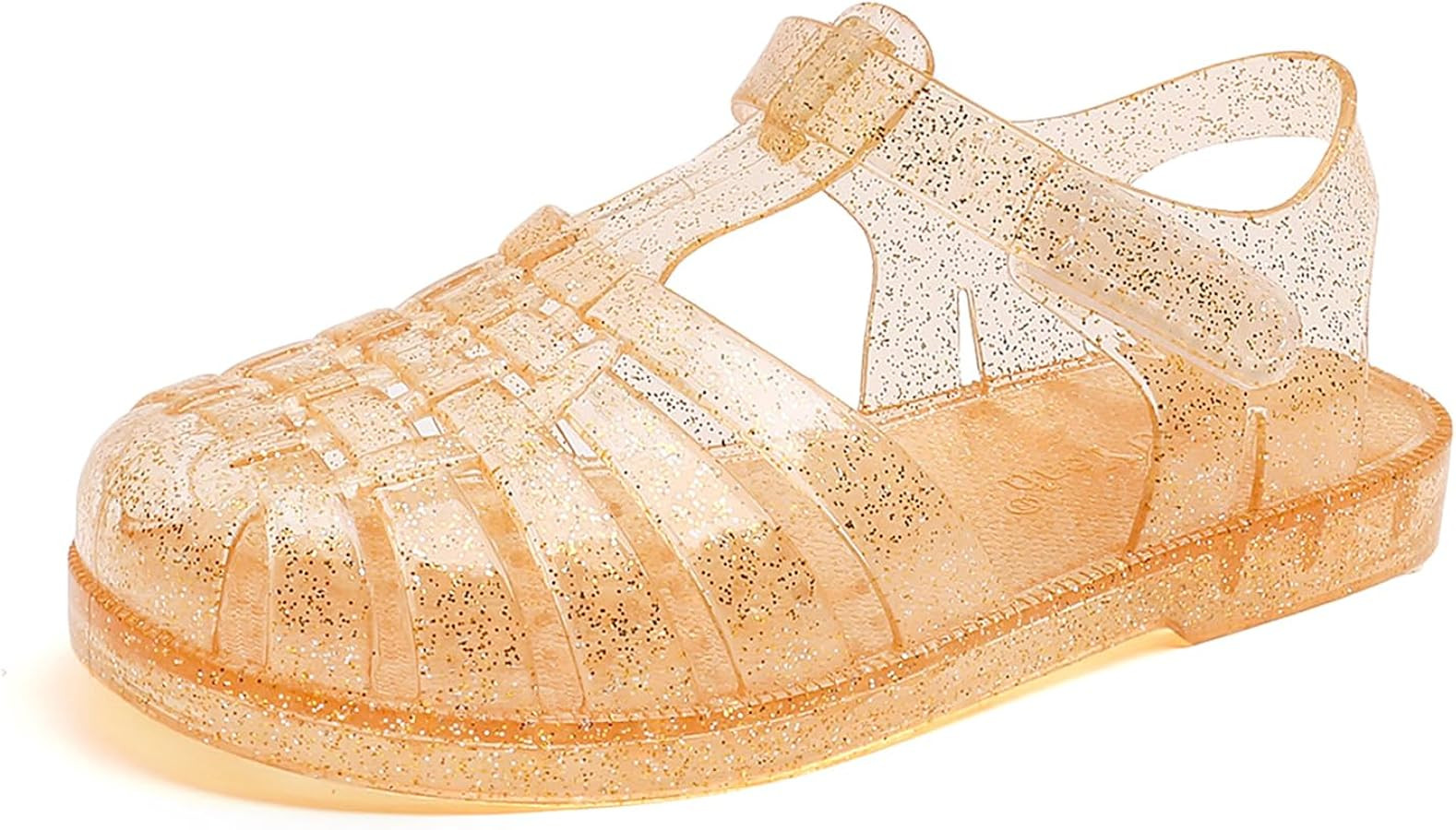 GUGUYeah Jelly Sandals for Girls,Closed Toe Princess Costume Summer Dress Shoes Fisherman Gladiat... | Amazon (US)