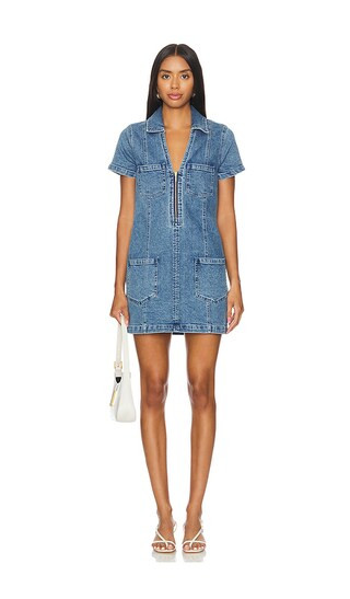 Prescott Mini Dress in Tide | Revolve Clothing (Global)