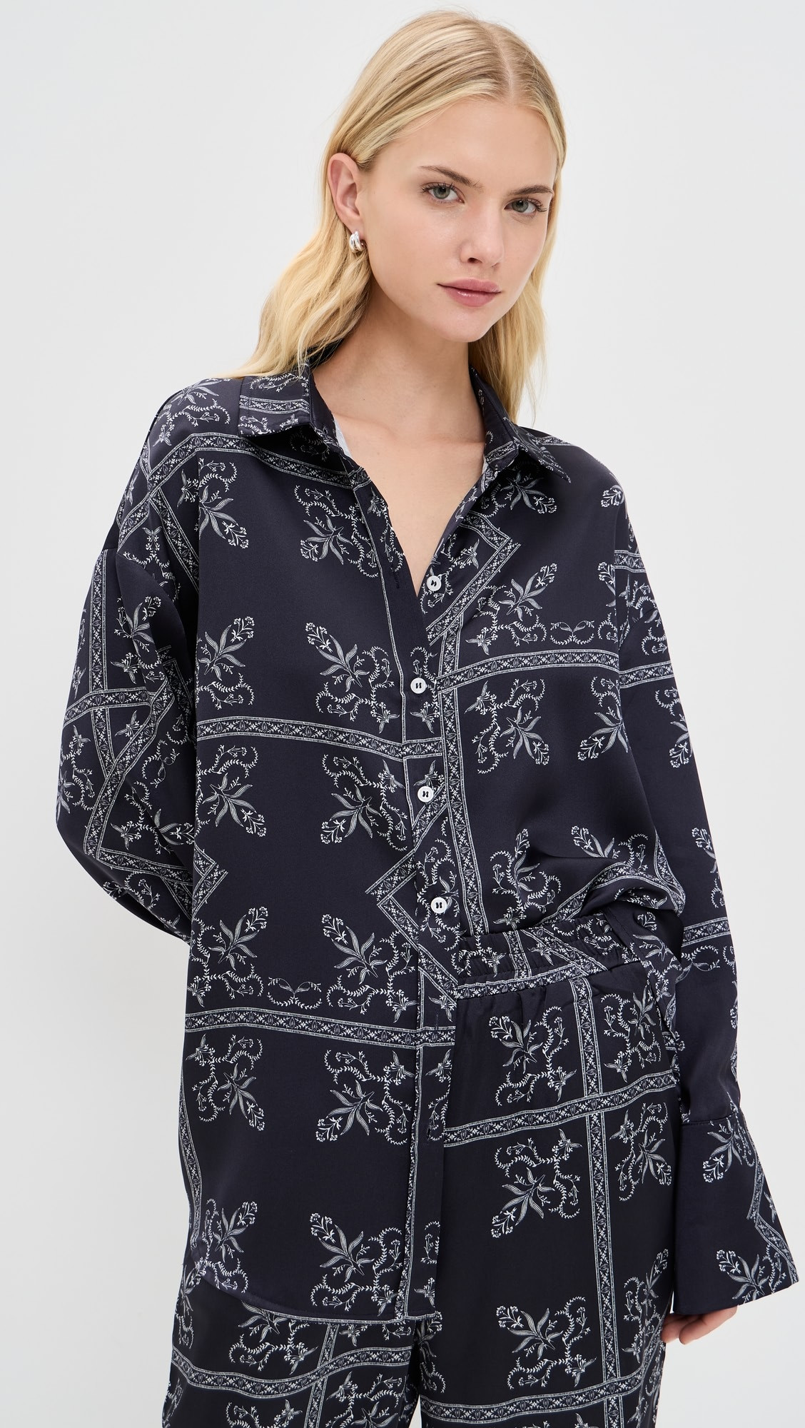 Amira Satin Shirt | Shopbop