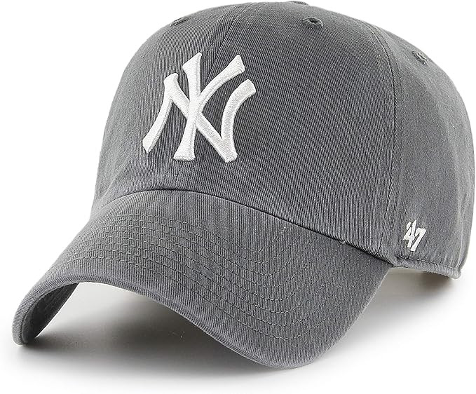 47 MLB New York Yankees Clean Up Unisex Baseball Cap, Adjustable Strap & Buckle, White Logo, Colour  | Amazon (UK)