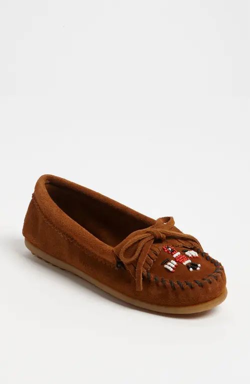 Minnetonka Thunderbird II Moccasin in Brown at Nordstrom, Size 11 | Nordstrom