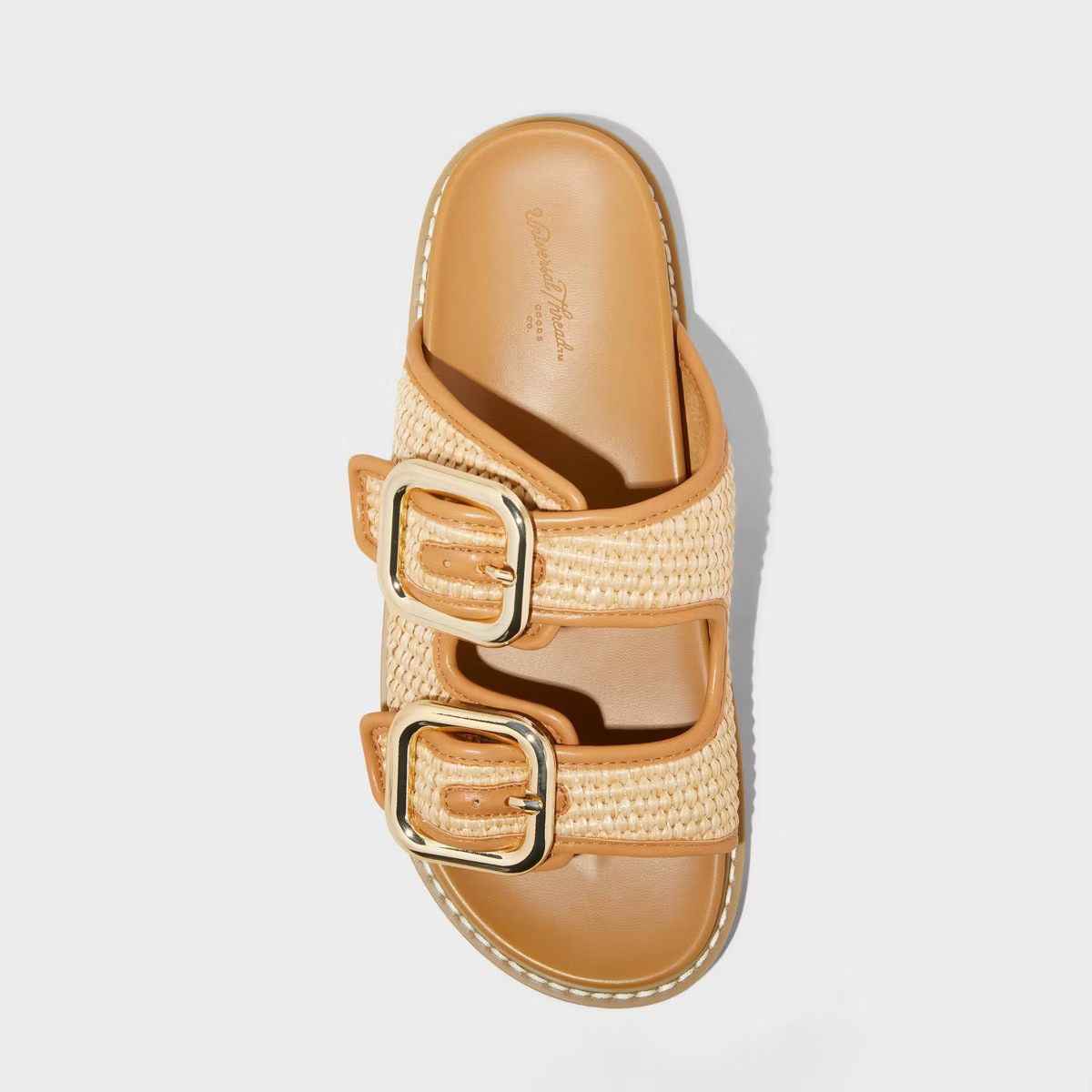 Women's Collin Double Buckle Footbed Sandals - Universal Thread™ | Target