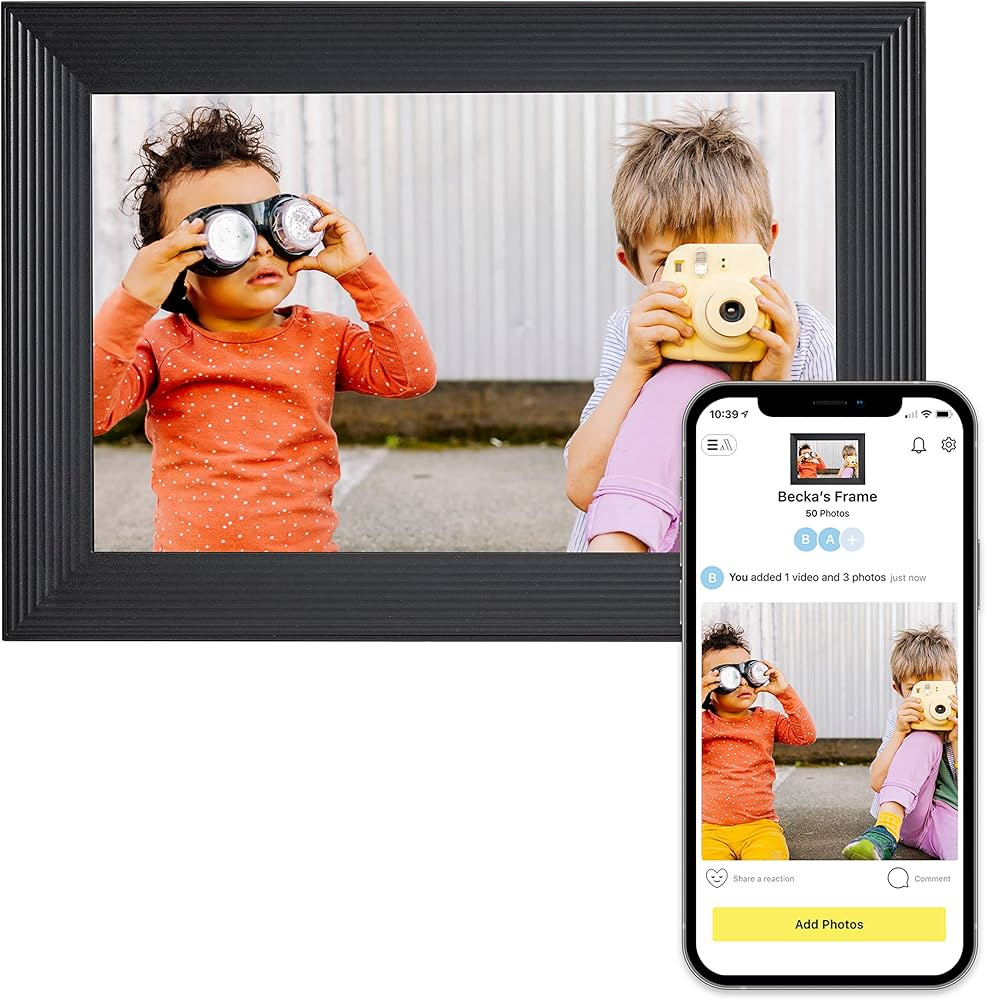 Aura Carver WiFi Digital Picture Frame, 10.1”, Add Photos with Aura App, Free Unlimited Storage... | Amazon (US)