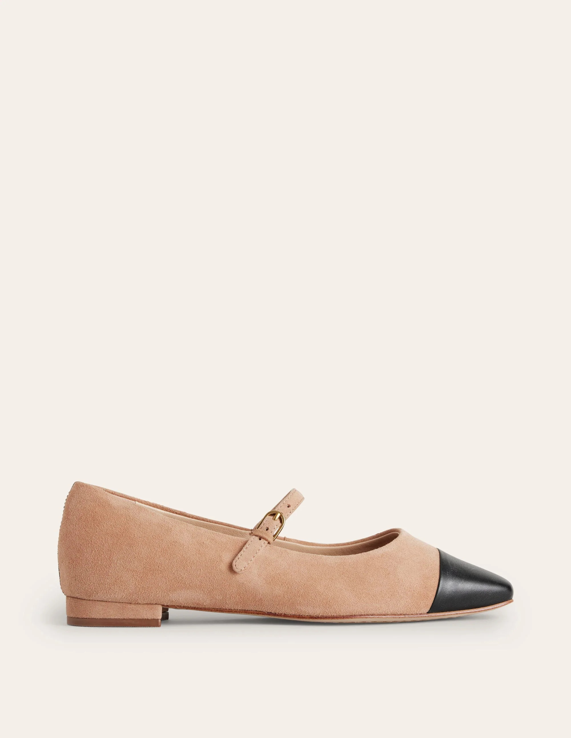 Penelope Mary Jane Flat-Latte Suede | Boden (US)