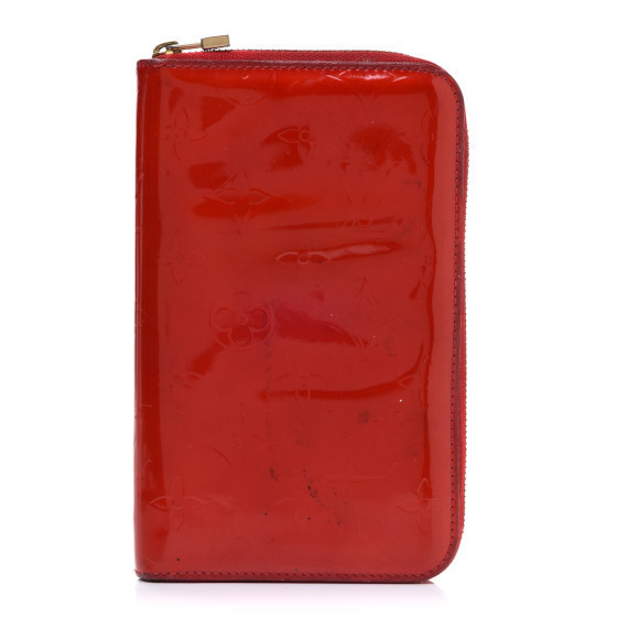 LOUIS VUITTON Vernis Eldridge Wallet Rouge | Fashionphile