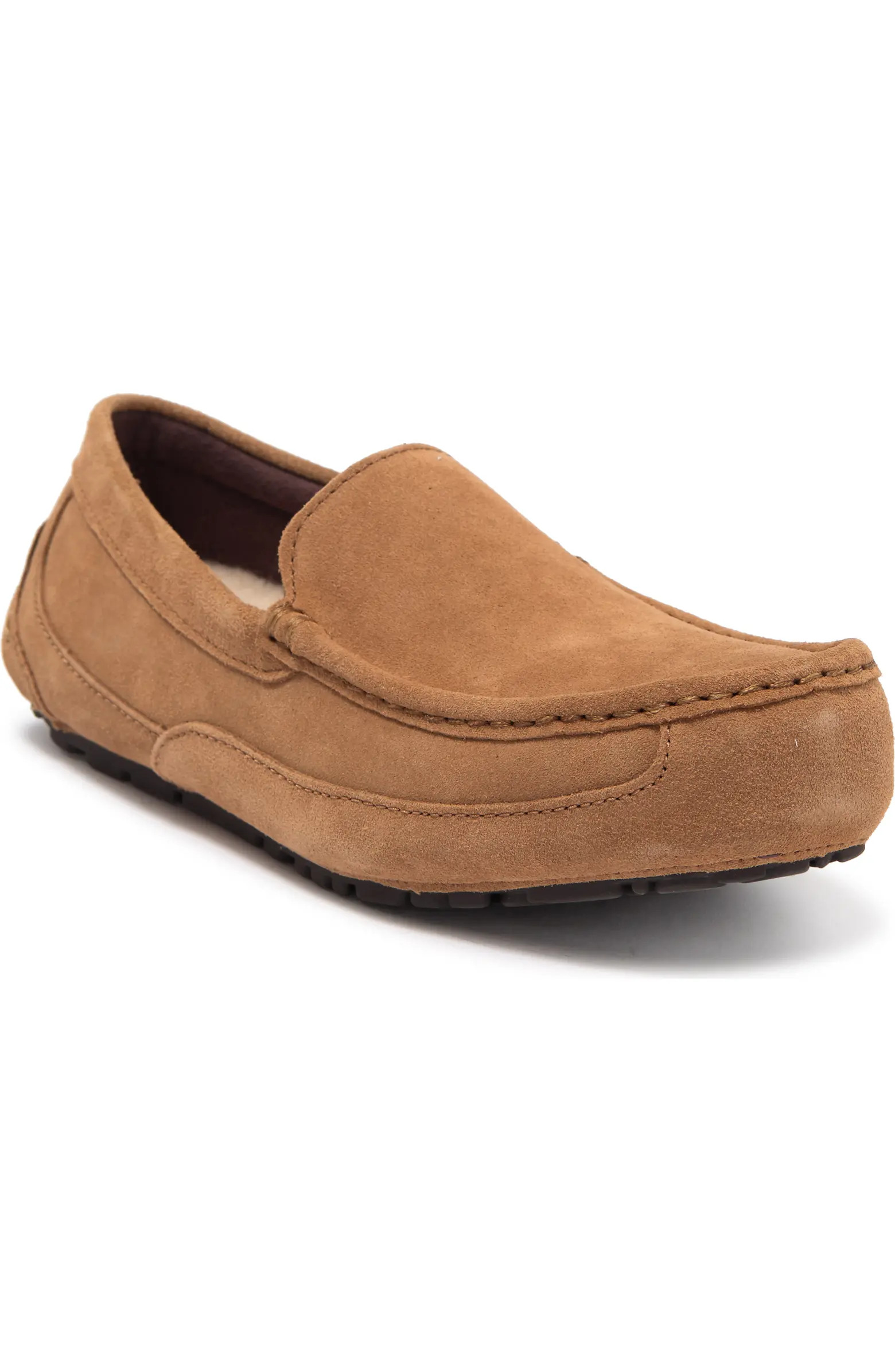 UGG® Alder Faux Shearling Lined Suede Slipper (Men) | Nordstromrack | Nordstrom Rack
