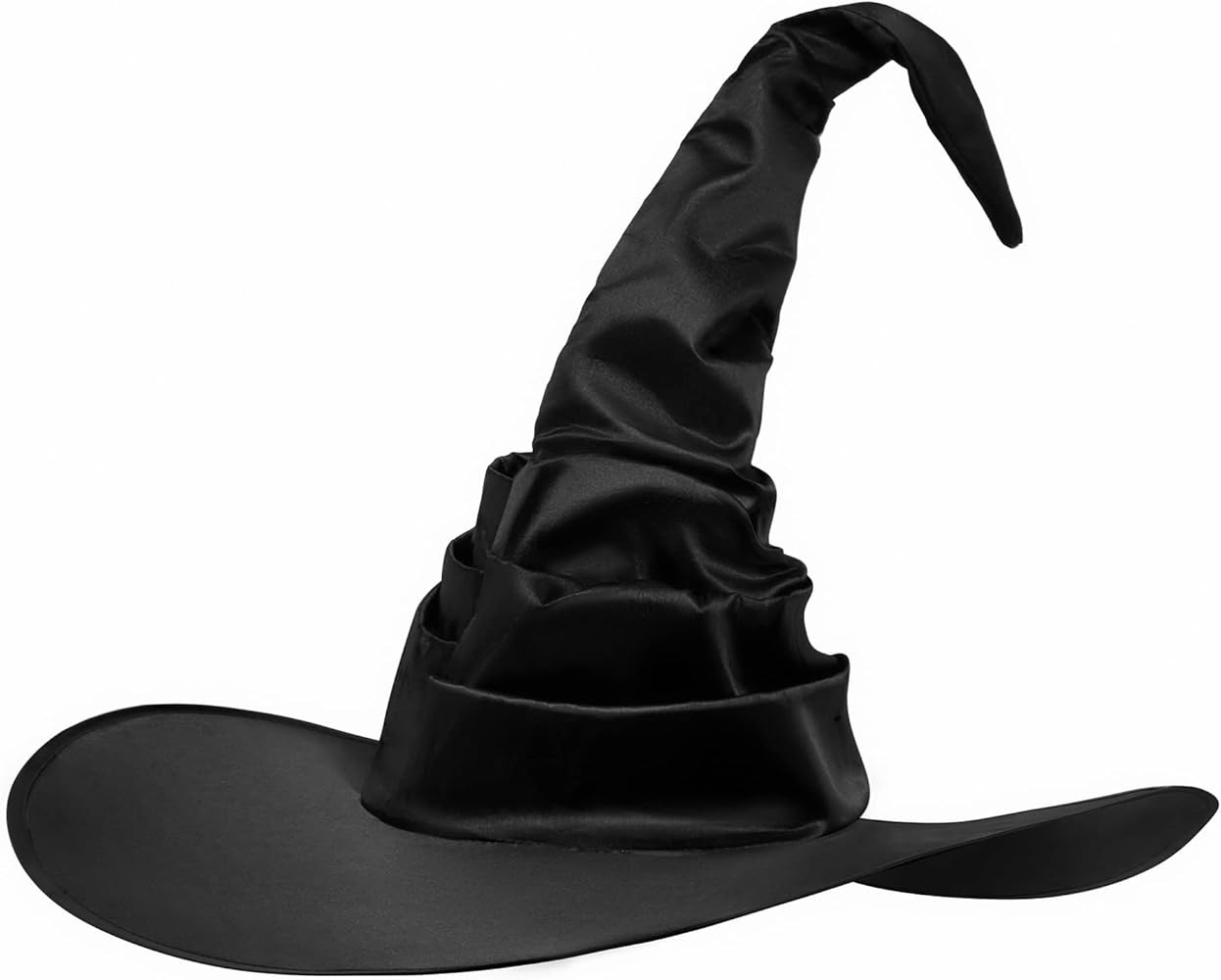 UTTPLL Halloween Witch Costume Accessory Women Ruched Witches Hats Cosplay Magic Party Wizard Hea... | Amazon (US)