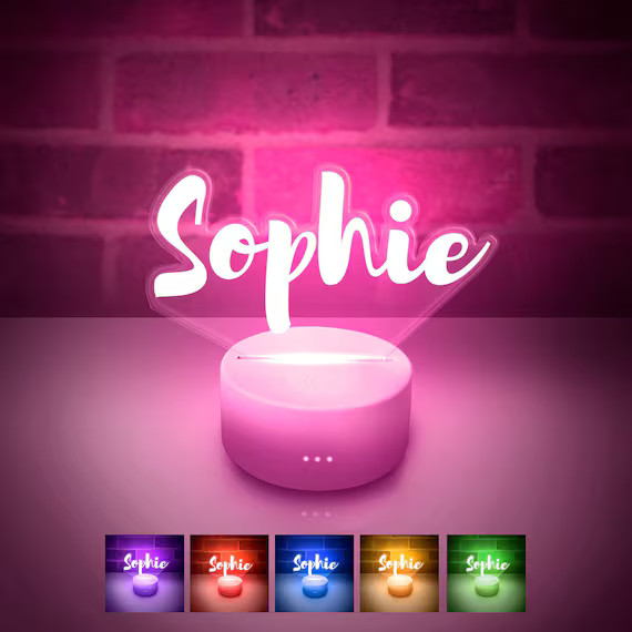 Name Light Personalized LED Night Lamp for Kids Teens | Etsy | Etsy (US)