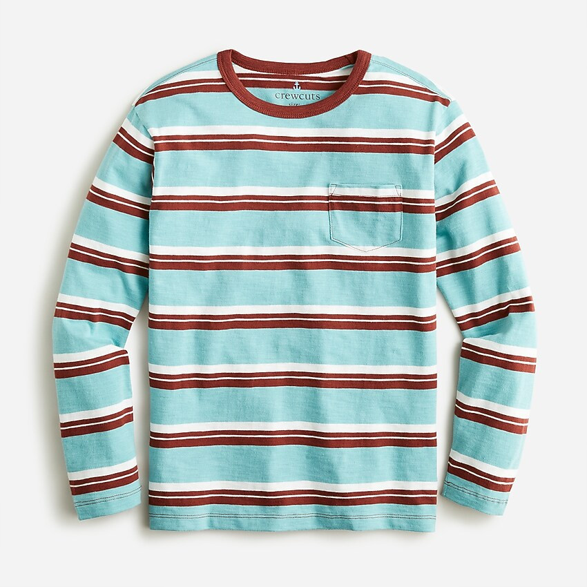 Boys' long-sleeve jersey pocket T-shirt | J. Crew US