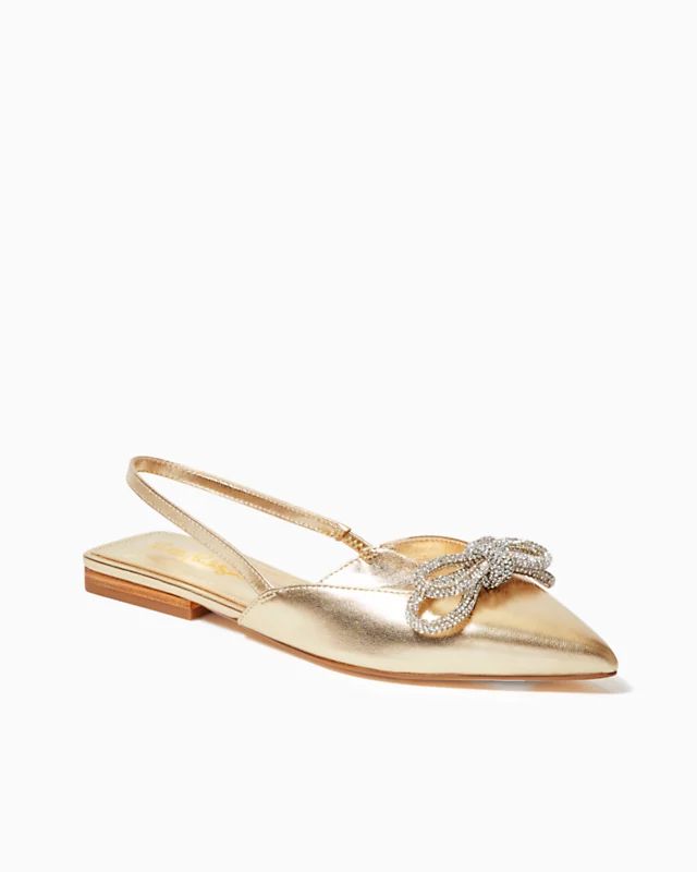 Brit Leather Slingback Heels | Lilly Pulitzer