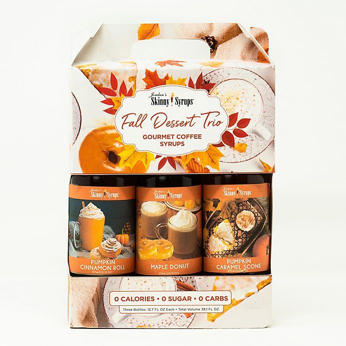 Jordan's Skinny Syrups™ 3-Pack 375 mL Fall Dessert Collection Assorted Syrups | Bed Bath & Beyond