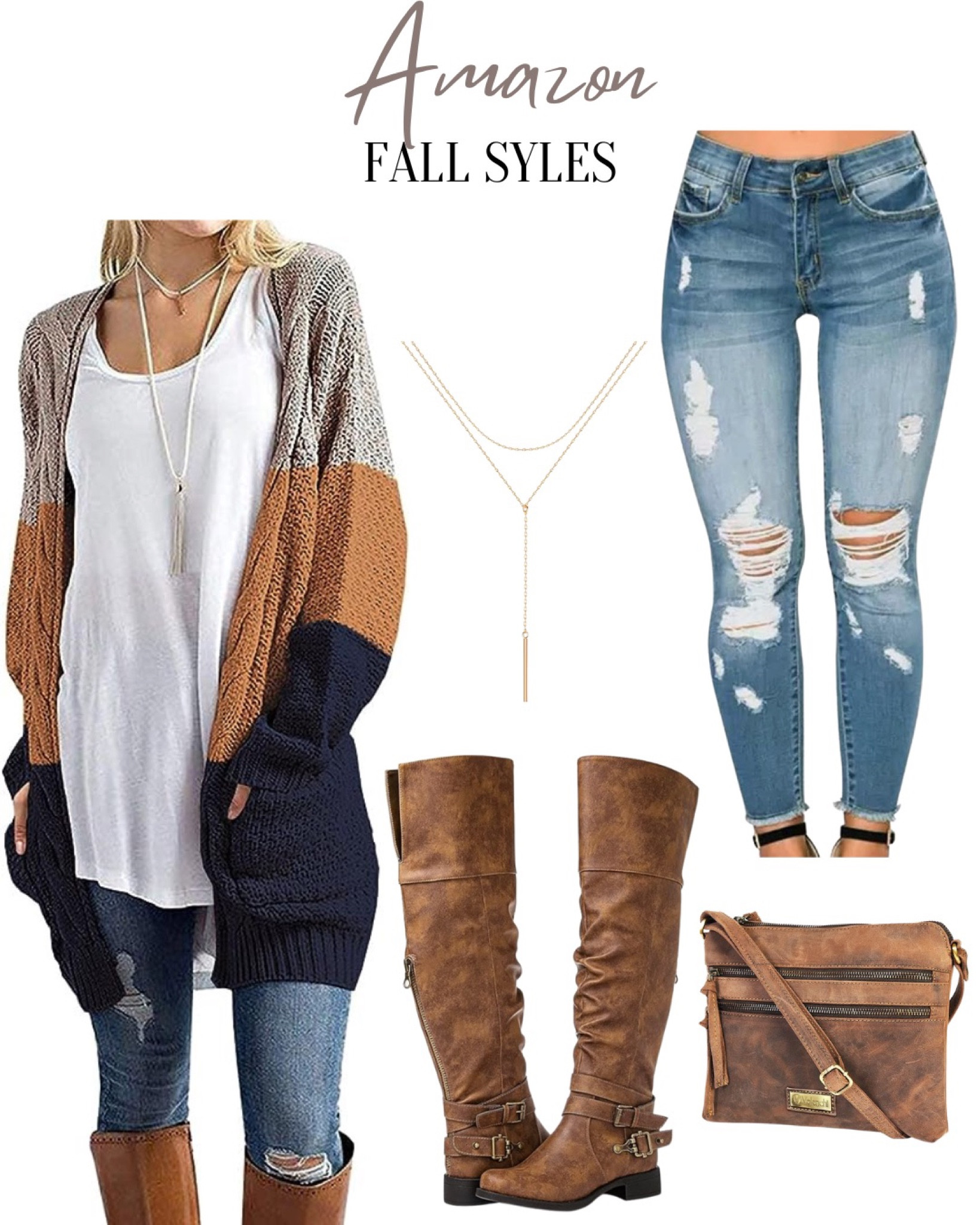Amazon Fall Outfit Look

Amazon Fall outfit, fall outfits, oversized cardigan, striped fall sweater, skinny ripped jeans, jeans, Fall looks, Fall sweaters, rustic handbag, crossbody handbag, knee high boots, over the knee boots, fall boots, fall shoes, casual sweater looks, Amazon deals, Amazon outfit, Amazon Fall outfit, Amazon finds

#LTKstyletip #LTKfindsunder50 #LTKSeasonal