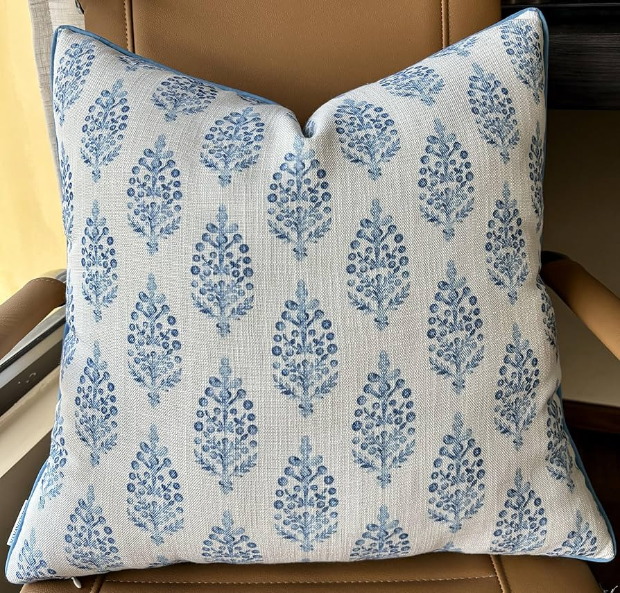 Chandni Paiseley Printed Decorative Square Accent Throw Pillow Cover - Living Room, Sofa, Chair, ... | Amazon (US)