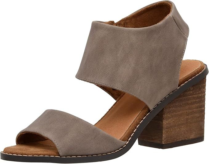 CUSHIONAIRE Women's Rosanna cut out sandal +Memory Foam and Wide Widths Available, Taupe 8.5 | Amazon (US)