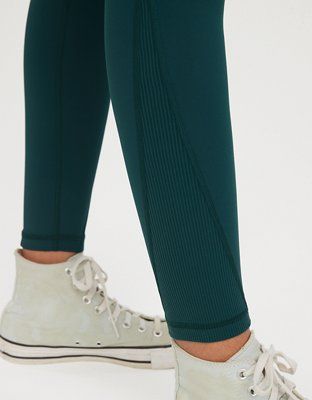 OFFLINE Goals High Waisted Ribbed Legging | Aerie