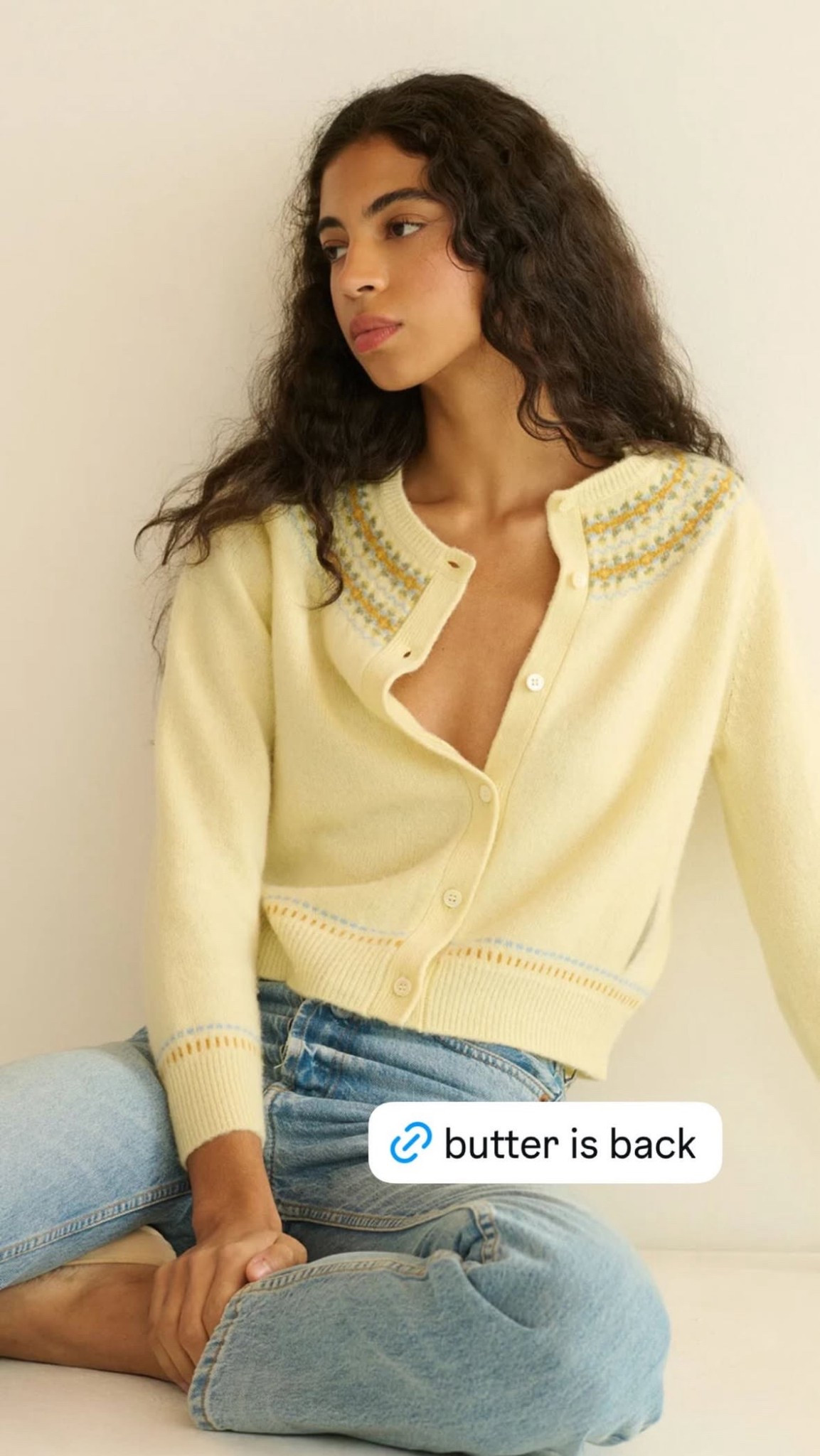butter yellow is having a moment and i’m fully on board. this cardigan is soft, flattering, and the easiest way to make denim feel fresh again. so buttoned up, even better worn open, and perfect for that in-between weather when you don’t want to think too hard 

#LTKootd #LTKdayinmylife #LTKgrwm