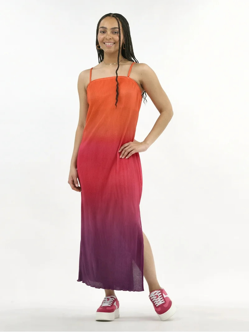 No Boundaries Ombré Maxi Tube Dress, Women's | Walmart (US)