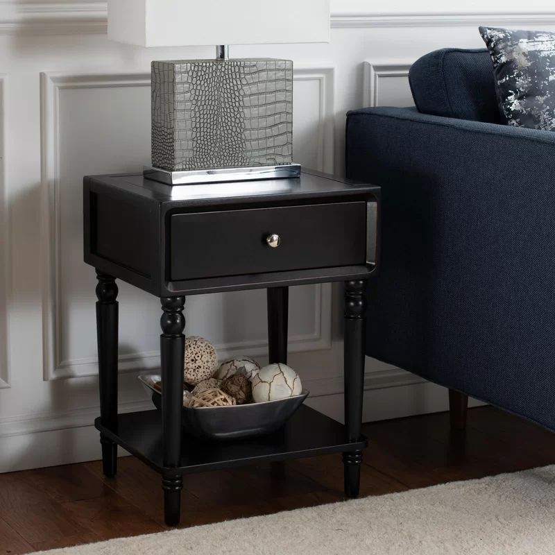 Kleban Solid Wood End Table with Storage | Wayfair North America