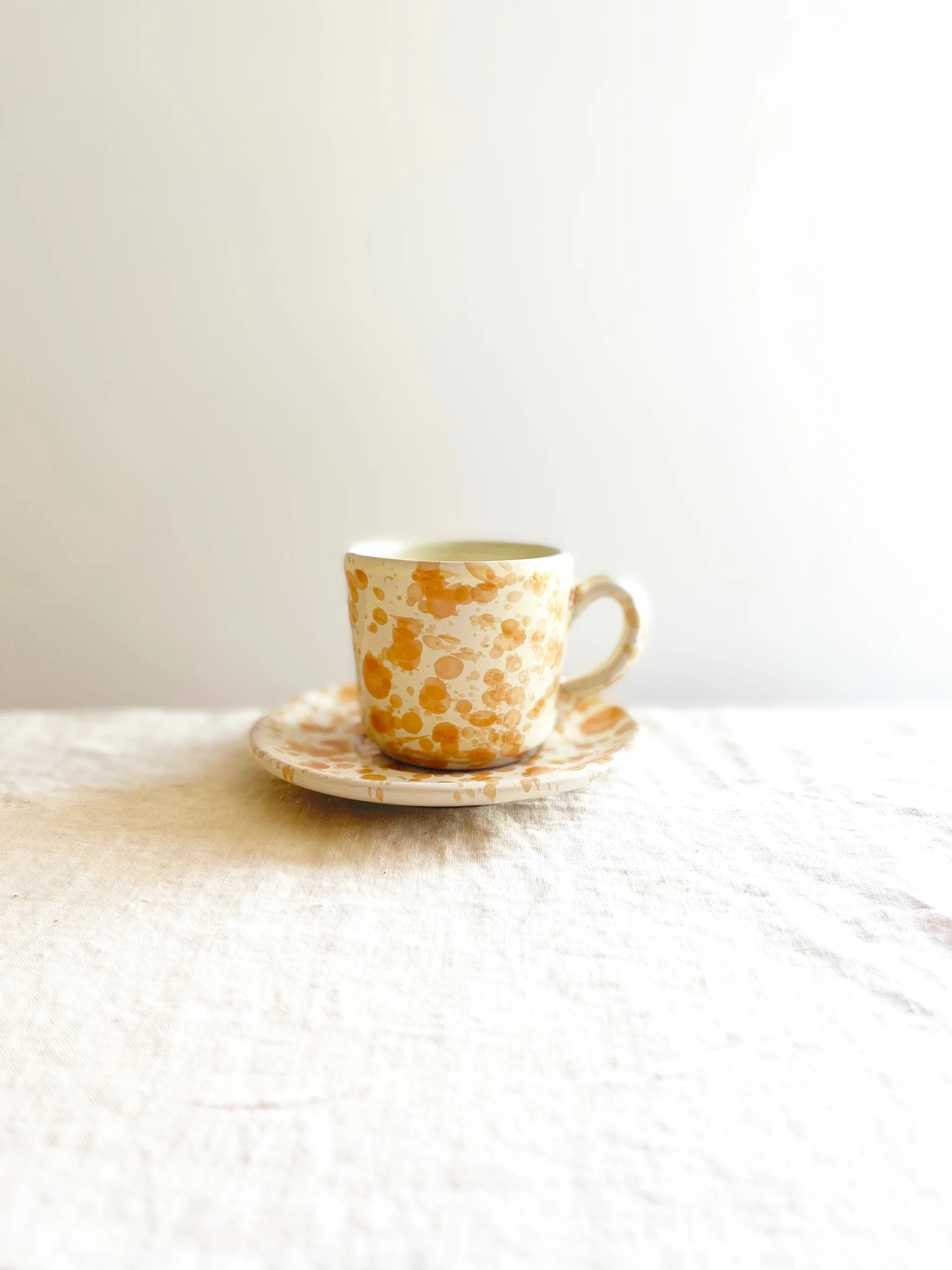 Pompeii Espresso Cup & Saucer - Natural | the ARK elements