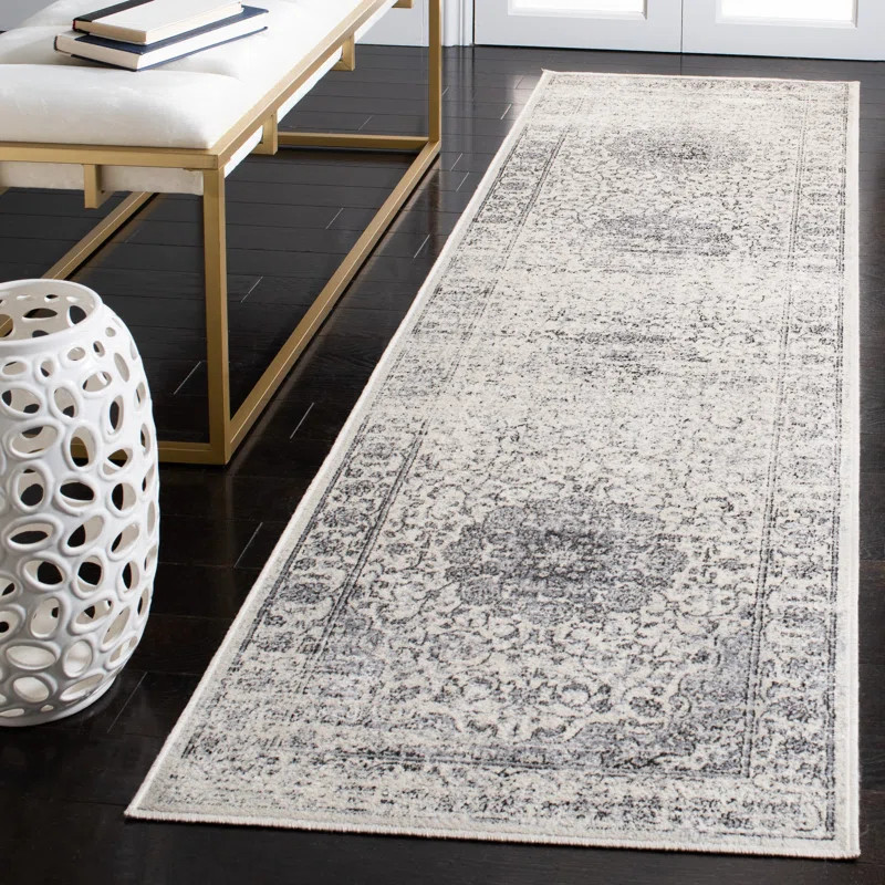 Boice Oriental Area Rug in Gray/Ivory | Wayfair North America