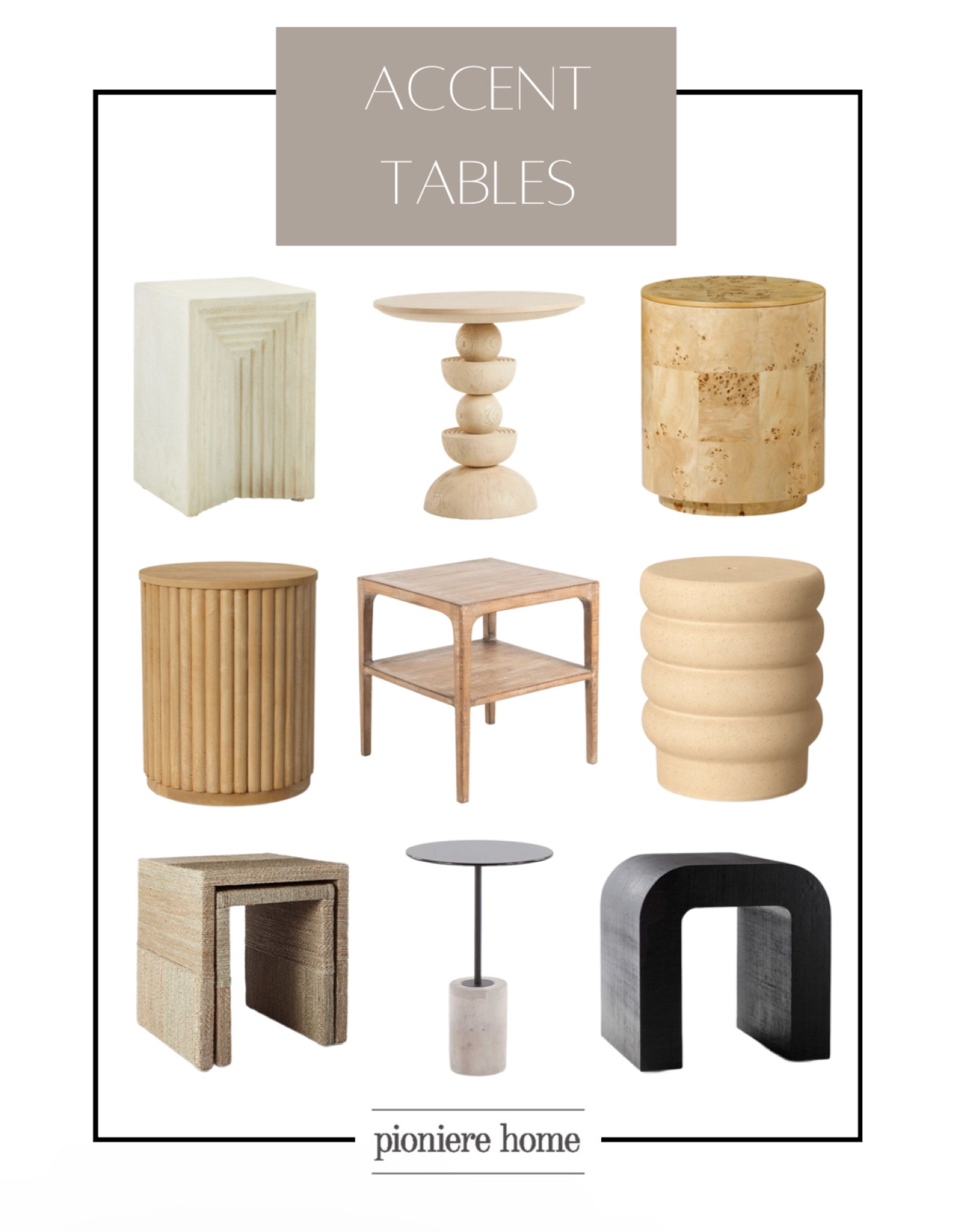 Accent tables. Wood accent tables. Budget friendly furniture. Living room furniture. Round accent tables. Nesting table  

#LTKstyletip #LTKFind #LTKhome
