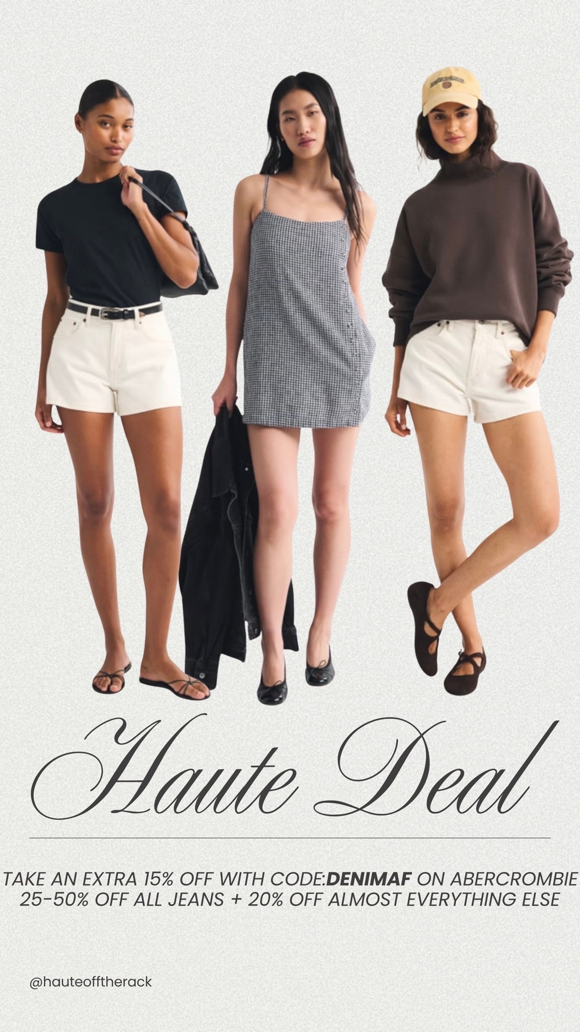 25-50% OFF ALL jeans + 20% OFF almost everything else
+ take an EXTRA 15% OFF with CODE:DENIMAF

#sweater #abercrombie #sale #salealert #denim #shorts #dress #chocolatebrown #minidress #whiteshorts

#LTKSaleAlert #LTKSeasonal

#LTKSeasonal #LTKSaleAlert