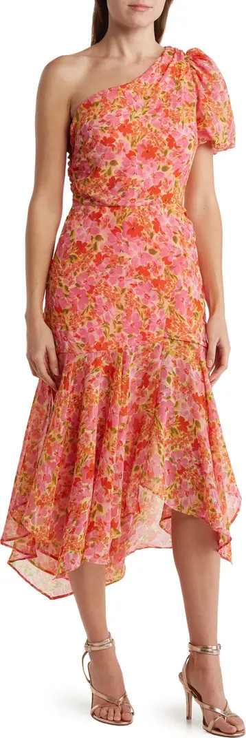 Santorini Floral One Shoulder Dress | Nordstrom Rack