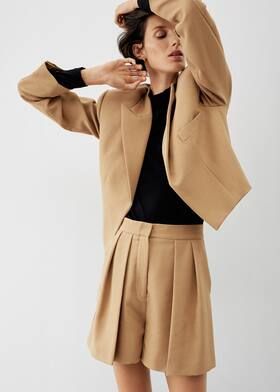 Trim crop blazer | MANGO (US)