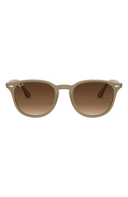 Ray-Ban 51mm Round Sunglasses in Turtledove at Nordstrom | Nordstrom