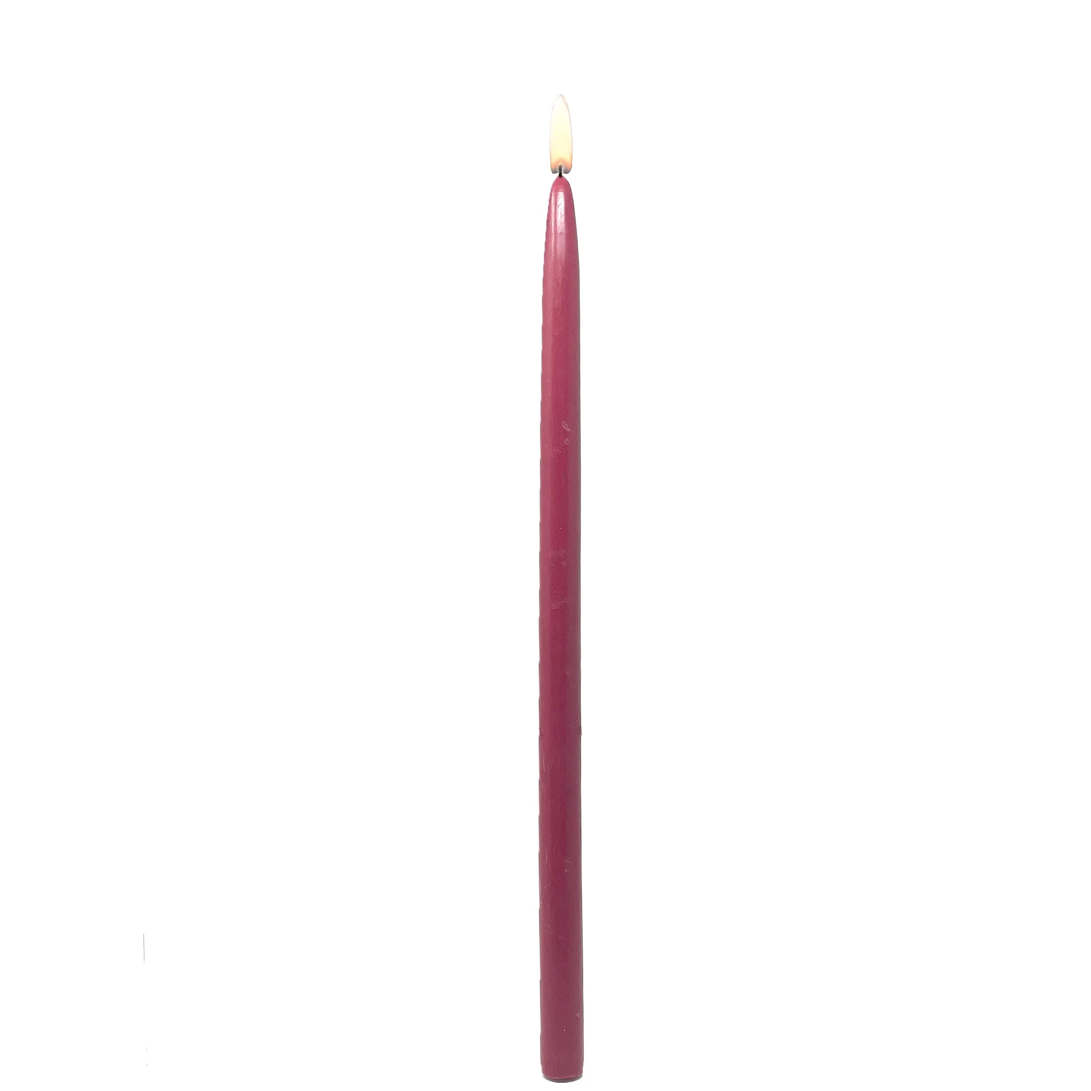 Mainstays Paraffin Wax 16" Taper Candle, Unscented, Red | Walmart (US)