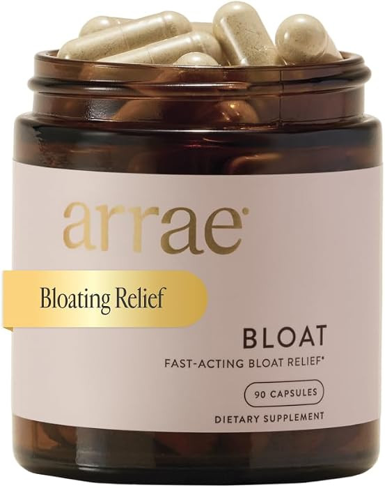 Bloat Capsules - Debloat Supplement for Women, Ginger & Bromelain, 90ct | Amazon (US)
