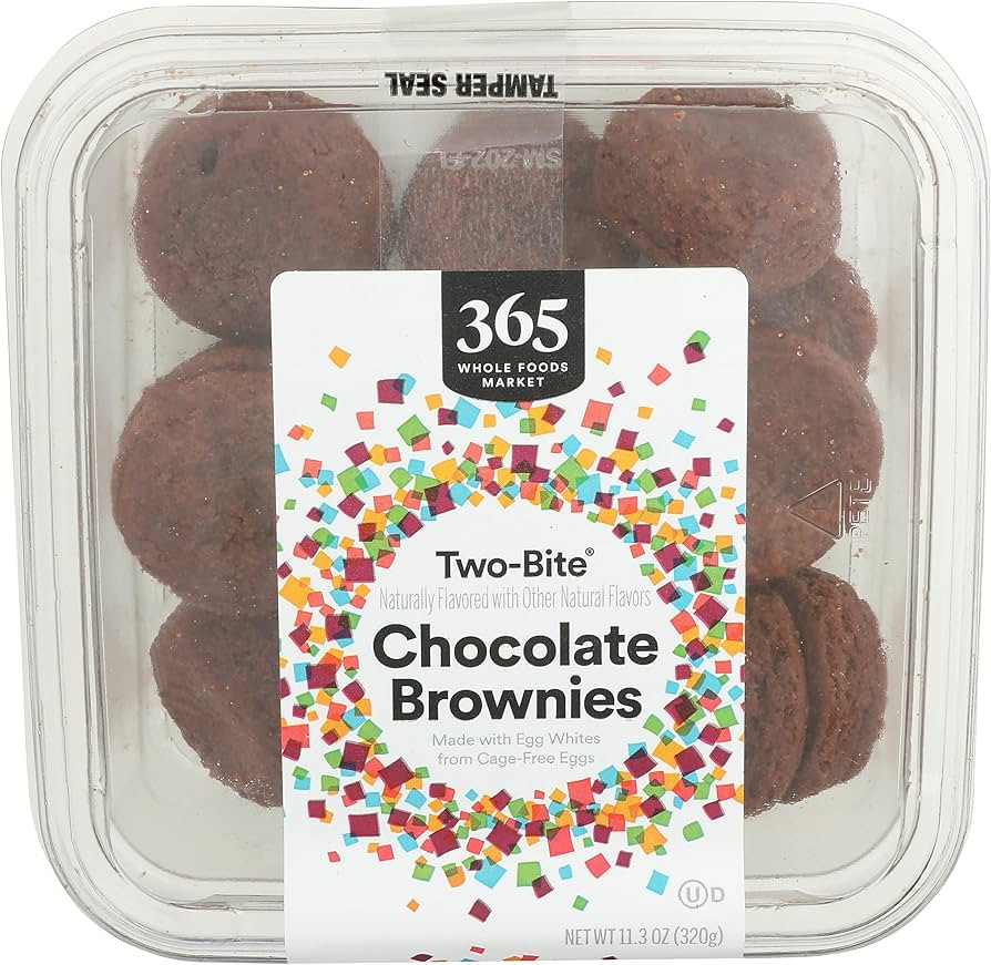 365 by Whole Foods Market, Two-Bite Chocolate Brownies, 11.3 oz, Frozen | Amazon (US)