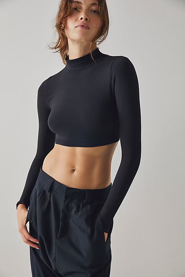 Super Crop Seamless Turtleneck | Free People (Global - UK&FR Excluded)