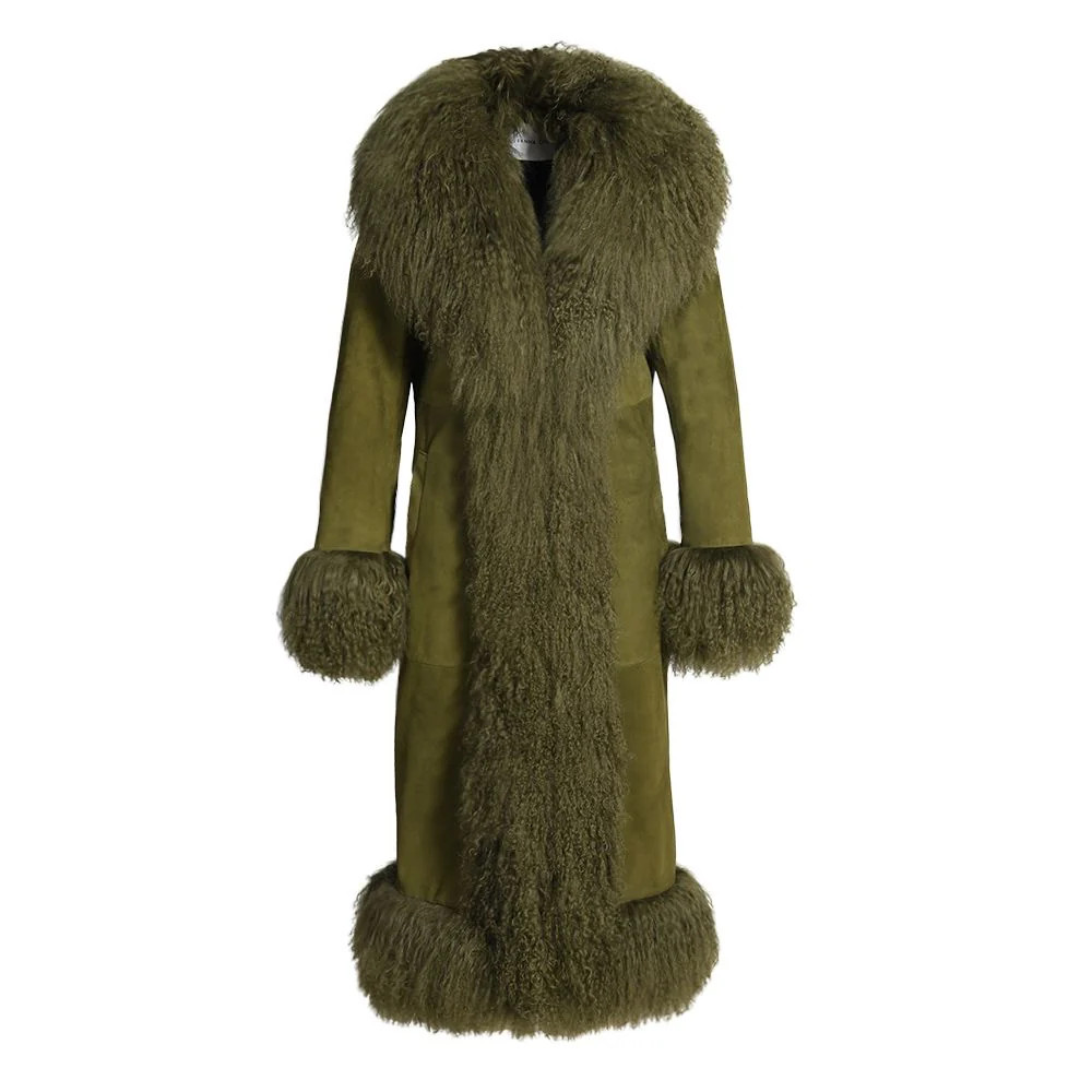 Dorothy Suede Maxi Coat | Susanna Chow