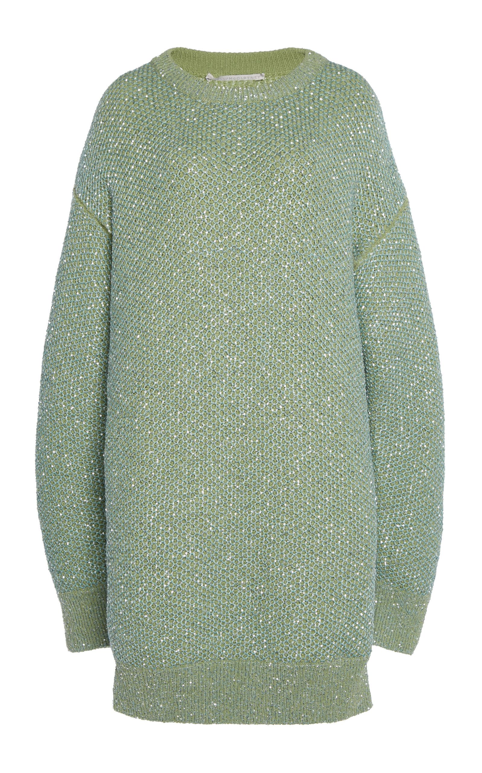 Sequined Wool-Blend Mini Sweater Dress | Moda Operandi (Global)