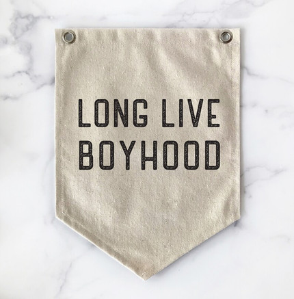 Long Live Boyhood Pennant Flag Wall Art