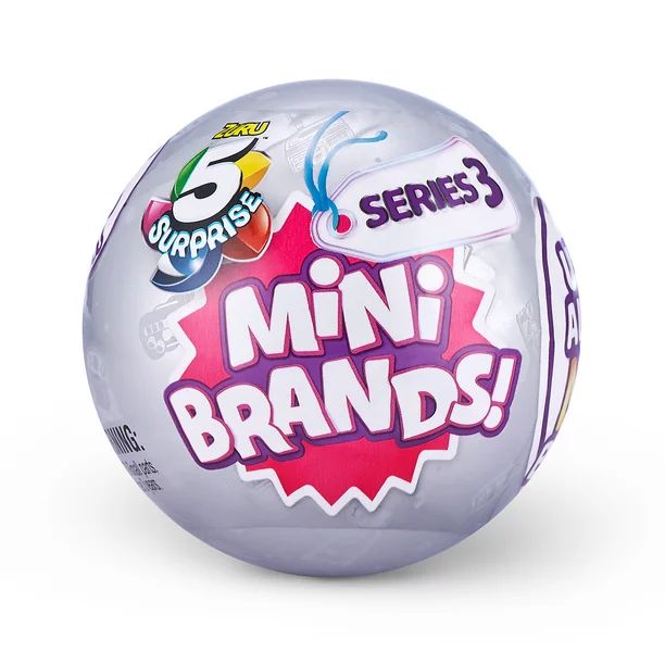 5 Surprise Mini Brands Series 3 Mystery Capsule Real Miniature Brands Collectible Toy by ZURU - W... | Walmart (US)