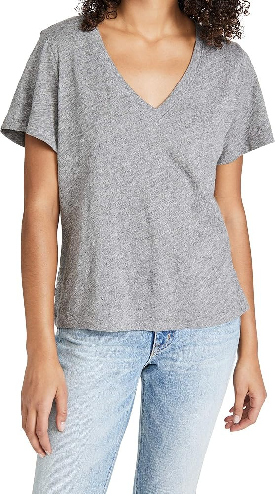 Madewell Women's Whisper Cotton V-Neck Tee | Amazon (US)
